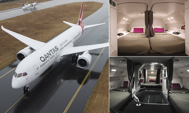 Qantas Luncurkan Boeing 787 Dreamliners Didukung `Kabin Tidur` Pilot dan Kru